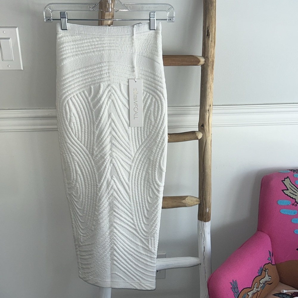 NWT $220 Alice McCall 'Next To You' Pencil Midi Skirt Size 0 US 4 AUS Z294-2 - Picture 4 of 5